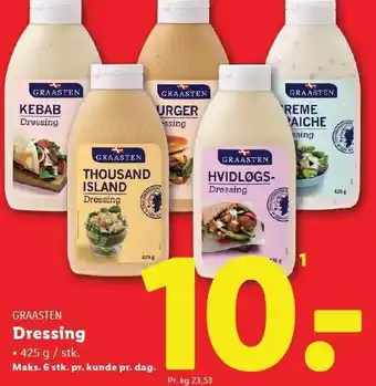 Lidl GRAASTEN Dressing tilbud