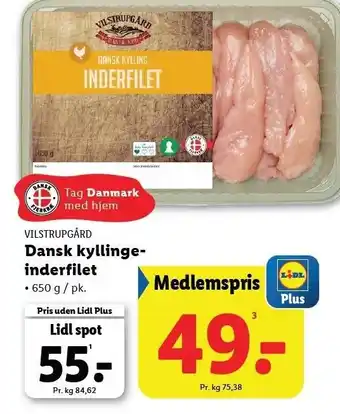 Lidl Dansk kyllingeinderfillet tilbud