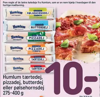 REMA 1000 Humlum tærtedej, pizzadej, butterdej eller pølsehornsdej tilbud