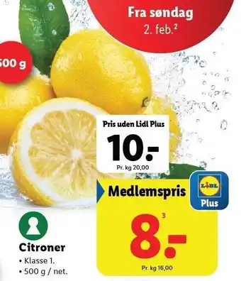 Lidl Citroner tilbud