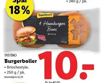 Lidl Burgerboller brioche style tilbud