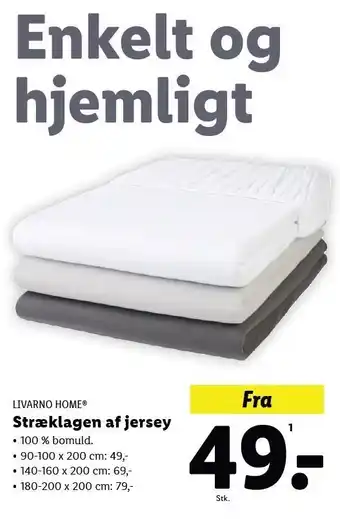 Lidl LIVARNO HOME Stræklagen af jersey tilbud