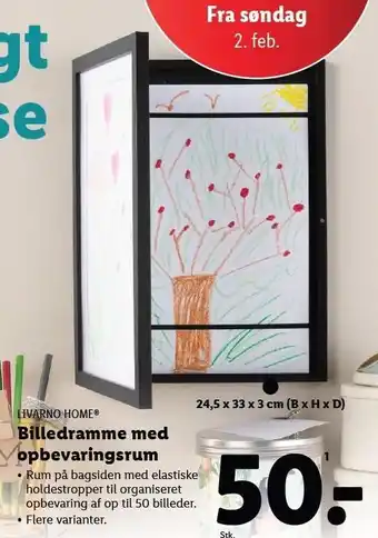 Lidl LIVARNO HOME Billedramme med opbevaringsrum tilbud