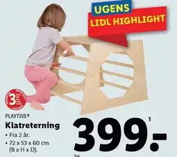 Lidl PLAYTIVE Klatreterning tilbud