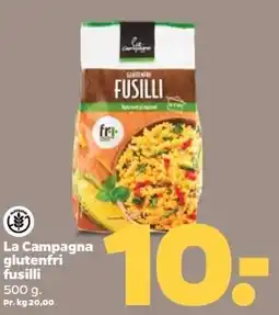 Netto La Campagna glutenfri frusilli tilbud