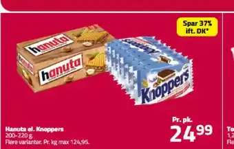 Fleggaard Hanuta el. Knoppers tilbud