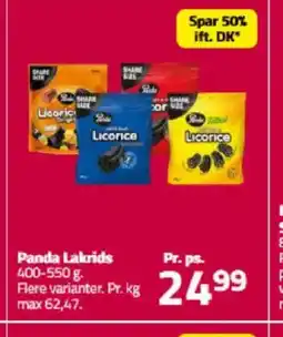 Fleggaard Panda Lakrids. tilbud