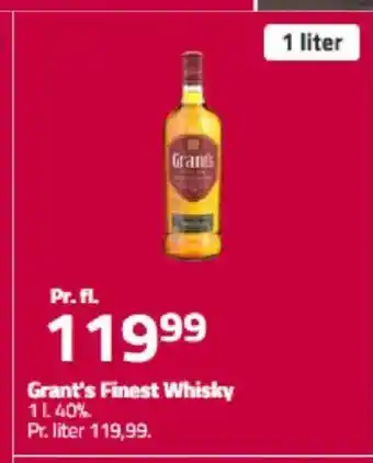 Fleggaard Grant's Finest Whisky tilbud