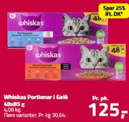 Fleggaard Whiskas Portioner i Gelé tilbud