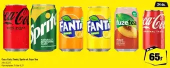 Calle Coca Cola, Fanta, Sprite el. Fuze Tea tilbud