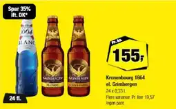 Calle Kronenbourg 1664 el. Grimbergen tilbud