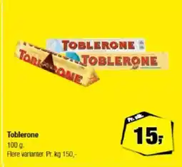 Calle Toblerone . tilbud