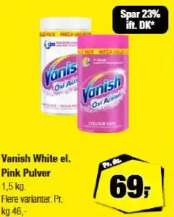 Calle Vanish White el. Pink Pulver tilbud