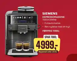 Skousen Siemens espressomaskine tilbud