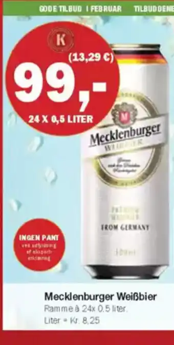 Købmandsgården Mecklenburger Weißbier tilbud