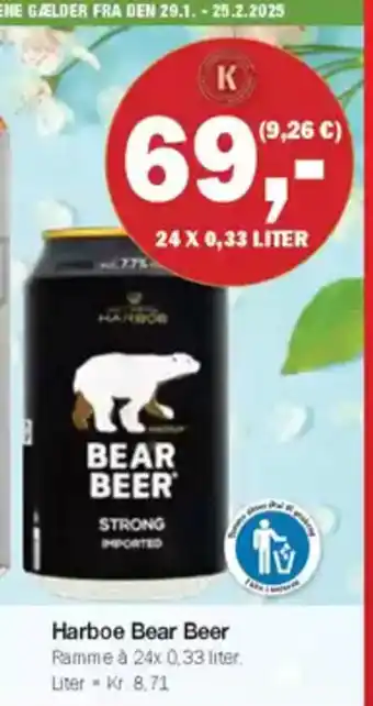 Købmandsgården Harboe Bear Beer tilbud