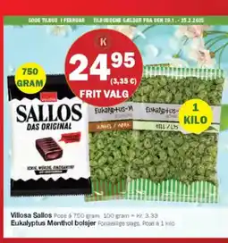 Købmandsgården Villosa Sallos Pose á tilbud