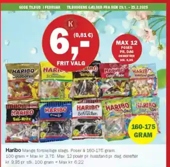 Købmandsgården Haribo Mange forskellige slags. tilbud