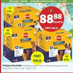 Købmandsgården Pedigree DentaStix tilbud