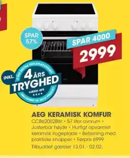 Punkt1 Aeg keramisk komfur tilbud