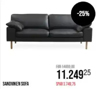 Ilva Sandviken sofa tilbud