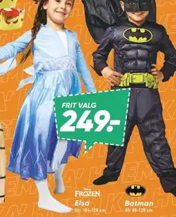 Bilka Elsa eller Batman tilbud