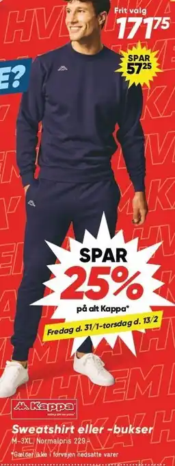 Bilka SPAR 25% på alt Kappa tilbud