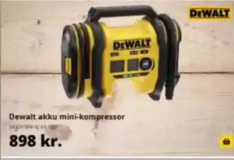 10-4 Byggecenter Dewalt akku mini-kompressor tilbud