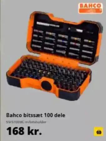 10-4 Byggecenter Bahco bitssæt 100 dele 595100 tilbud