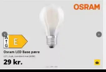 10-4 Byggecenter Osram LED Base pære tilbud