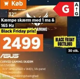 Power Curved Gaming Skærm VG32VQ1BR tilbud