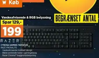 Power Cynosa Gaming Tastatur RAZCYNOSALITE tilbud