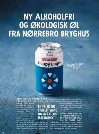 MENY NY ALKOHOLFRI OG ØKOLOGISK ØL FRA NØRREBRO BRYGHUS tilbud