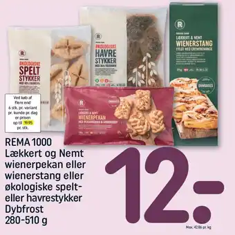 REMA 1000 REMA 1000 Lækkert og Nemt wienerpekan eller wienerstang tilbud