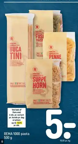 REMA 1000 REMA 1000 pasta tilbud