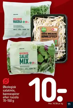 REMA 1000 Økologisk salatmix, bønnespirer eller rucola tilbud