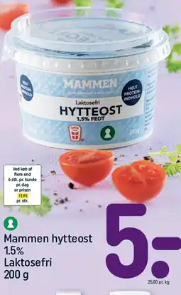 REMA 1000 Mammen hytteost 1.5% Laktosefri tilbud