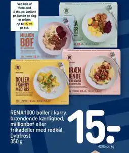 REMA 1000 REMA 1000 boller i karry, brændende kærlighed, millionbøf tilbud