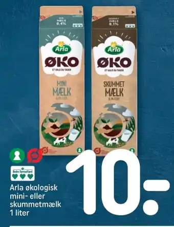 REMA 1000 ARLA økologisk mini- eller skummetmælk tilbud