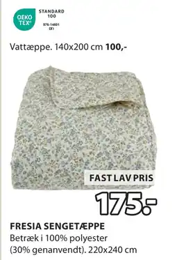 JYSK FRESIA SENGETÆPPE tilbud