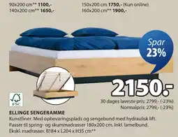 JYSK ELLINGE SENGERAMME tilbud