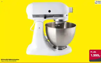 Fleggaard KitchenAid Køkkenmaskine Classic White 5K45SSEWH. tilbud