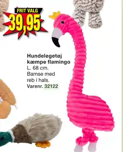 Harald Nyborg Hundelegetøj kæmpe flamingo tilbud