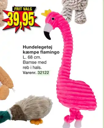 Harald Nyborg Hundelegetøj kæmpe flamingo tilbud