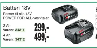 Harald Nyborg Batteri 18V tilbud