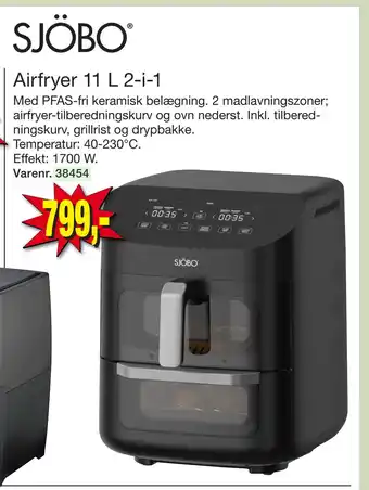 Harald Nyborg Airfryer 11 L 2-i-1 tilbud