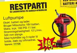 Harald Nyborg Luftpumpe tilbud