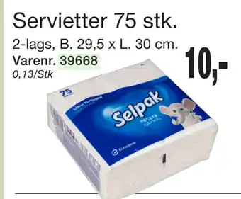 Harald Nyborg Servietter 75 stk tilbud