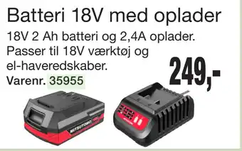 Harald Nyborg Batteri 18V med oplader tilbud