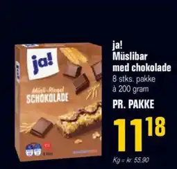 Otto Duborg Ja! müslibar med chokolade tilbud